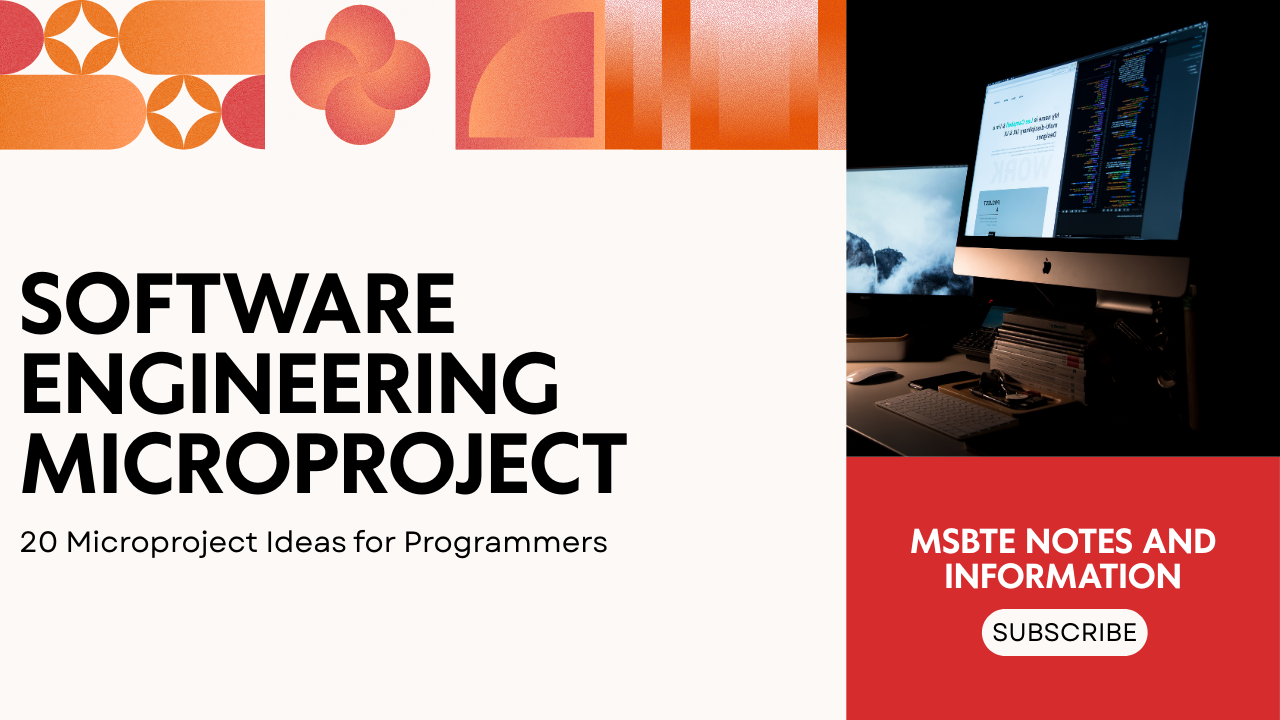 20 Software Engineering Microproject Ideas