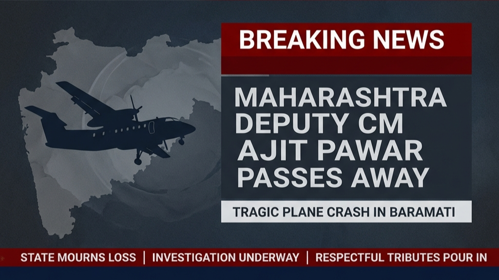 Breaking News: Maharashtra Deputy CM Ajit Pawar Dies in Plane Crash