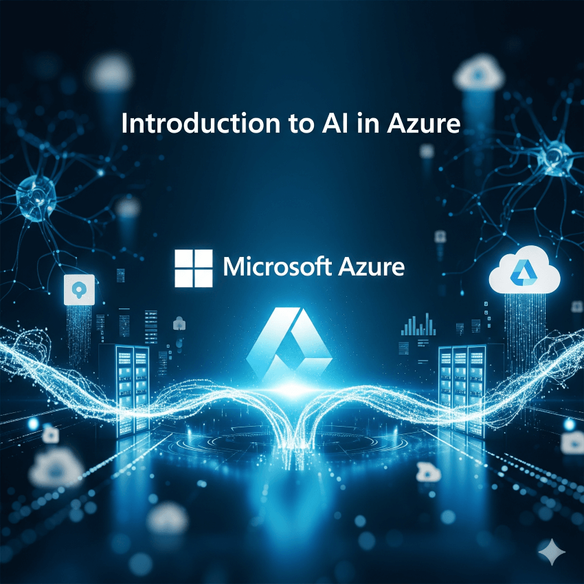 Microsoft Learn logo for the Introduction to AI in Azure course