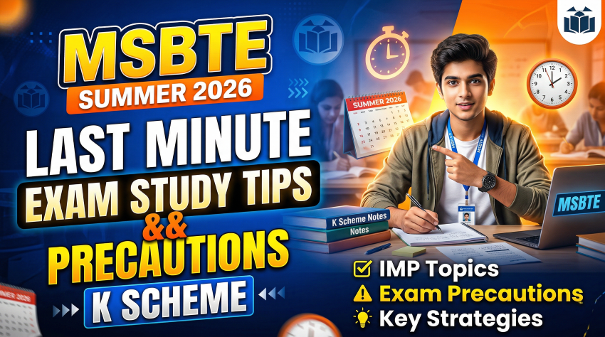 Last minute study tips for MSBTE Exams