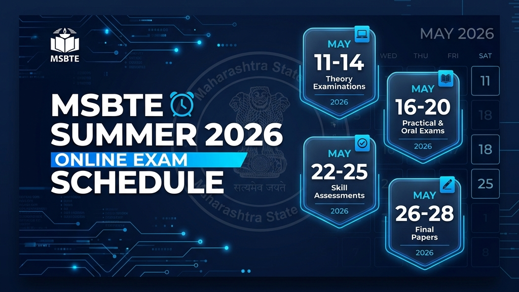 MSBTE Summer 2026 Online Exam Login Guide and Earn While Learn Schedule
