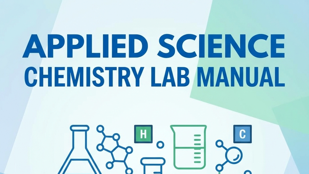 Applied Science Chemistry Lab Manual Cover